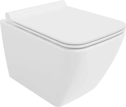 Kompletní WC sady Závěsná WC mísa MEXEN VEGA bílá, rimless + prkénko slim