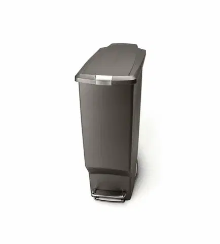 Odpadkové koše Pedálový odpadkový koš Simplehuman – 40 l, úzký, šedý plast