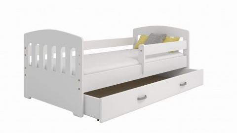 Postele Dětská postel ORTLER 80x160 typ 6, bílá čela + bílé boky