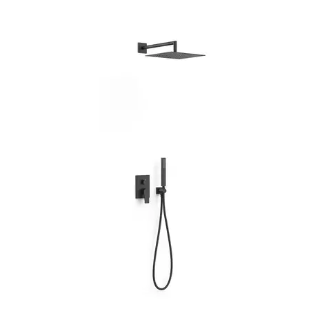 Sprchy a sprchové panely TRES PROJECT černá-mat sprchový set pákový podomítkový nástěnná sprcha 21128004NM TG 21128004NM