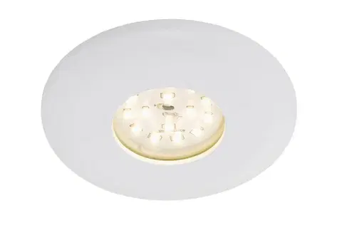 Bodovky do podhledu na 230V BRILONER LED vestavné svítidlo, pr. 9,3 cm, 5 W, bílé IP65 BRI 7227-016