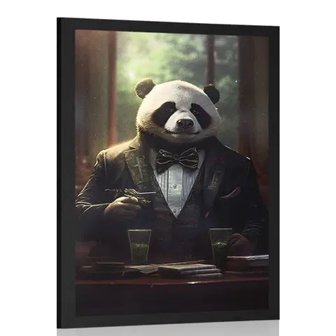 Zvířecí gangsteři Plakát zvířecí gangster panda