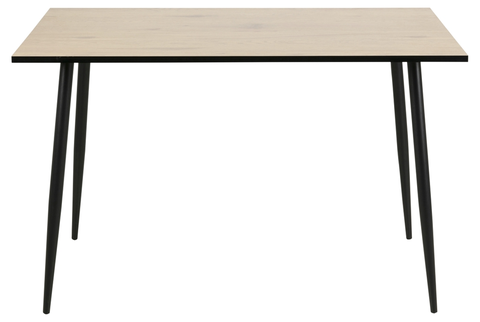 Jídelní stoly Dkton Jídelní stůl Nayeli 120 cm divoký dub bílý