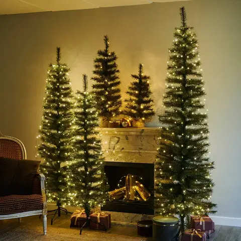 Umělý vánoční stromek Sirius LED stromek Alvin pro interiér i exteriér, výška 60 cm