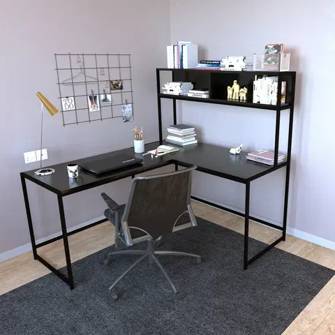 Kancelářské a psací stoly Psací stůl TASARIM černá