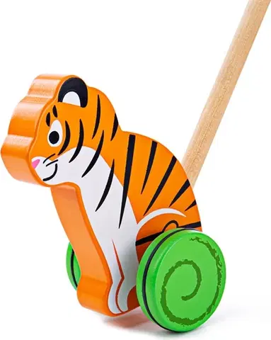 Dřevěné hračky Bigjigs Toys Dřevěný jezdící tygr TIGER