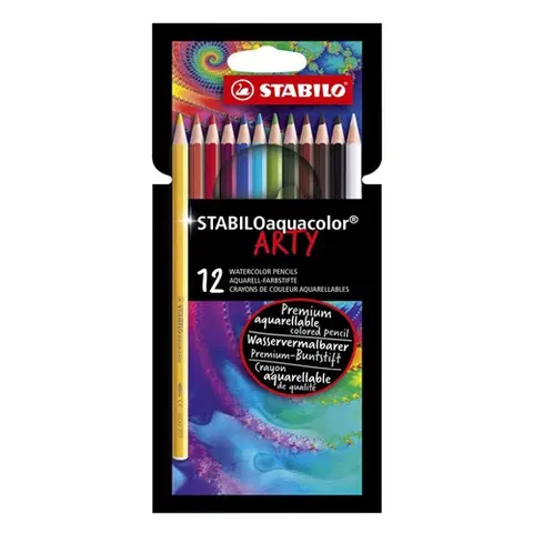 Hračky STABILO - Pastelky šestihranné Aquacolor Arty12 ks