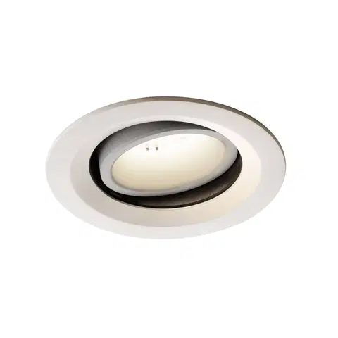 LED podhledová svítidla SLV BIG WHITE NUMINOS MOVE DL M vnitřní LED zápustné stropní svítidlo bílá/bílá 4000 K 40° otočné a výkyvné 1003617