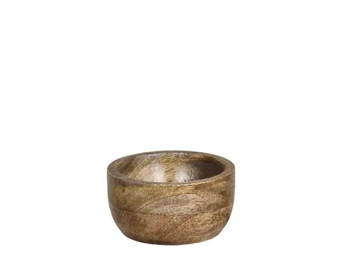 Mísy a misky Dřevěná servírovací miska z mangového dřeva Tours Bowl - Ø 10*3 cm/ 100ml Chic Antique 61078500