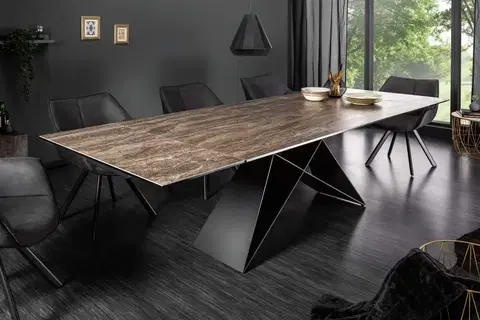 Jídelní stoly LuxD Rozkládací jídelní stůl Brock rez 180-260 cm