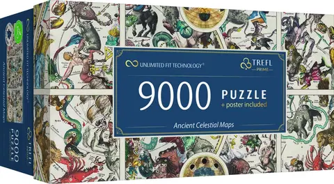 Hračky puzzle TREFL - Puzzle 9000 UFT - Starověké nebeské mapy