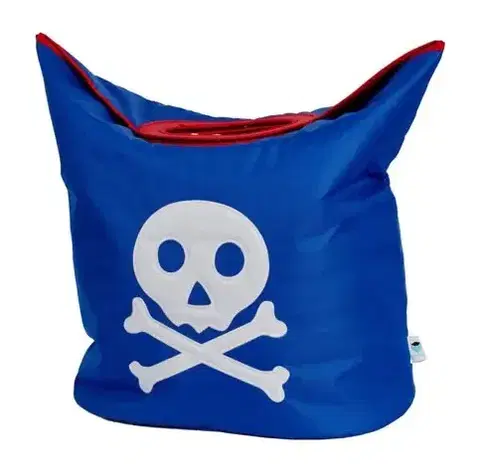 Boxy na hračky LOVE IT STORE IT - Taška na prádlo Piráti - modrá s pirátem