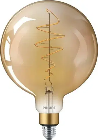 LED žárovky Philips Vintage LED žárovka E27 G200 7W 470lm GOLD stmívatelné