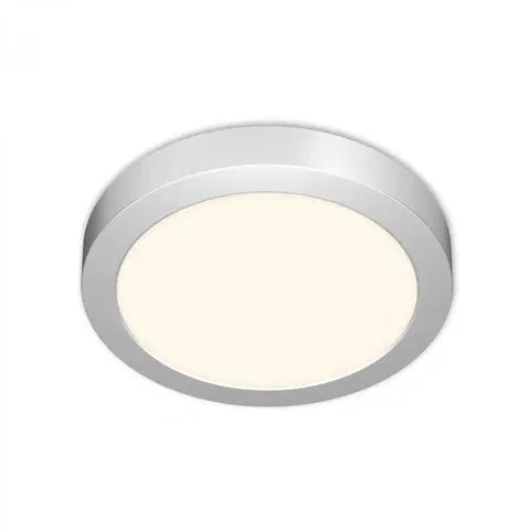 LED stropní svítidla BRILONER LED přisazené svítidlo pr. 22 cm, 18 W, 1850 lm, matný chrom BRILO 7419-014