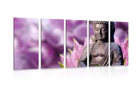 Obrazy Feng Shui 5-dílný obraz klidný Budha