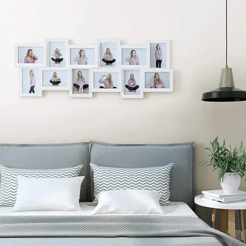 Bytové doplňky a dekorace - Fotorámečky Fotorámečky bílé 10x15 12 ks