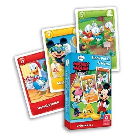 Hračky společenské hry LAUKO - Karty Černý Petr Mickey