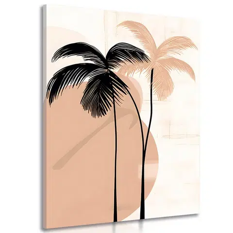 Obrazy abstraktní tvary Obraz abstraktní botanické tvary palmy