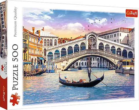 Hračky puzzle TREFL - Puzzle 500 - Most Rialto, Benátky