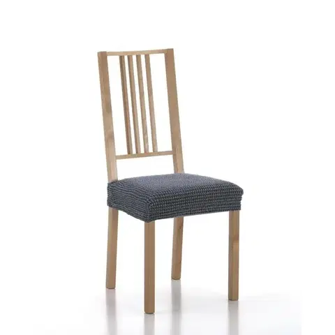 Židle Forbyt, Potah elastický na sedák židle, SADA komplet 2 ks, modrý