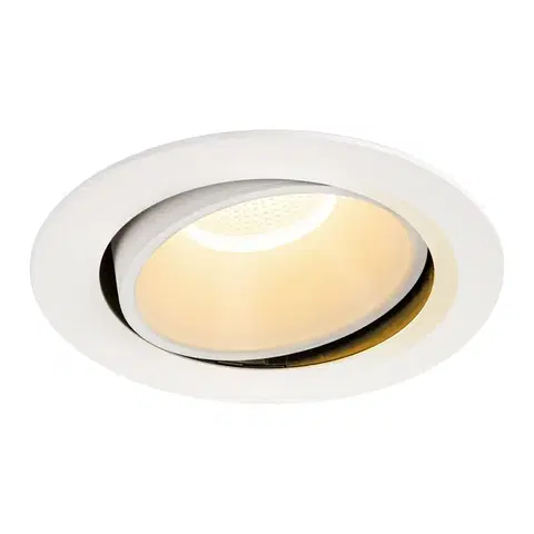 LED podhledová svítidla SLV BIG WHITE NUMINOS MOVE DL XL vnitřní LED zápustné stropní svítidlo bílá/bílá 2700 K 55° otočné a výkyvné 1003716