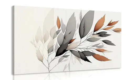 Obrazy stromy a listy Obraz minimalistická větvička listů
