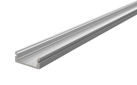 Profily Light Impressions Reprofil U-profil plochý AU-01-12 stříbrná mat elox 2000 mm 970041