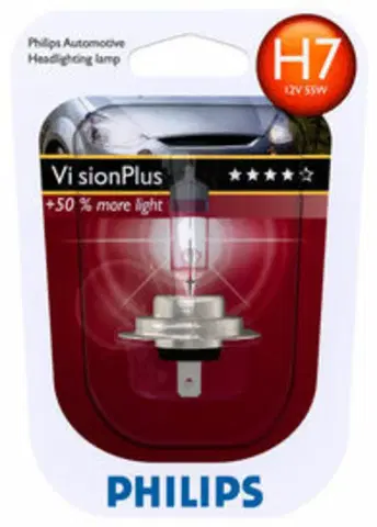 Autožárovky Philips H7 VisionPlus 12V 12972VPB1 +50%