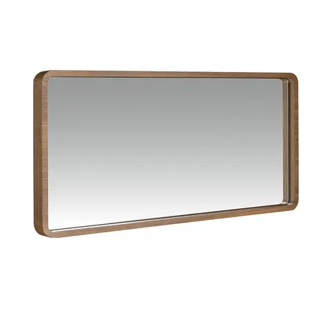 Luxusní a designová zrcadla Estila Moderní zrcadlo Vita Naturale s dřevěným rámem obdélníkové 100cm