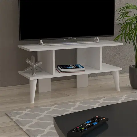 Obývací stěny a sestavy nábytku Televizní stolek LAGOMOOD bílý