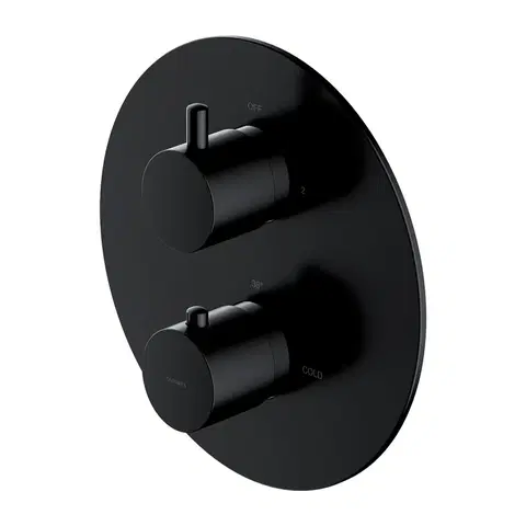 Koupelnové baterie OMNIRES Y termostatická sprchová baterie podomítková, vrchní část bez tělesa černá /BLH/ Y1236ROBL