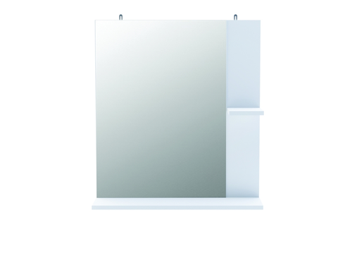 Koupelnový nábytek ALVERNA 2, zrcadlo  s poličkou, bílá