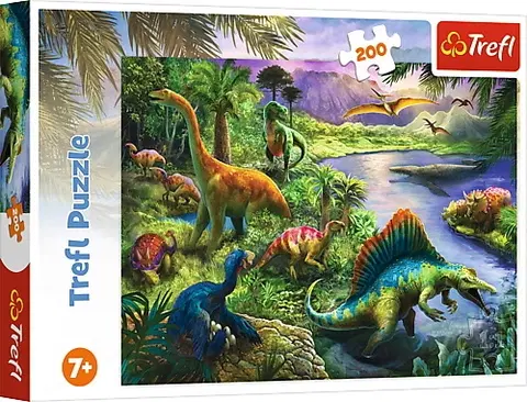 Hračky puzzle TREFL - Puzzle 200 - Dinosaurus