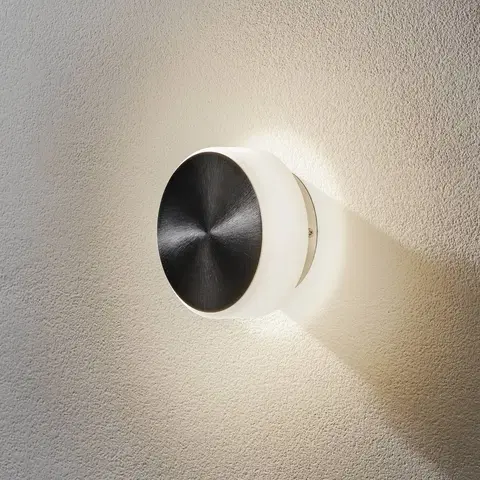 Nástěnná svítidla BANKAMP BANKAMP Button LED nástěnné světlo, 15,5cm, hliník