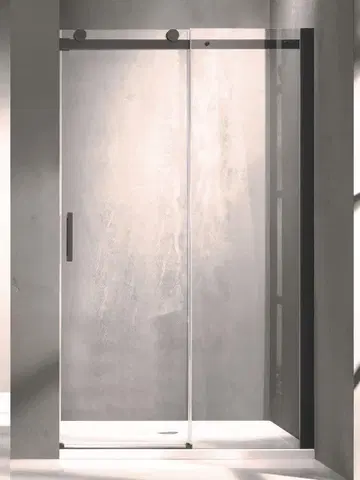 Sprchové kouty HOPA Sprchové dveře BELVER BLACK BARVA rámu Černá, Rozměr A 150 cm, Směr zavírání Univerzální Levé / Pravé, Výplň Čiré bezpečnostní sklo 8 mm BCBELV15BC