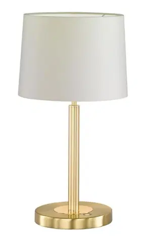 Lampy na noční stolek Výprodej vzorku Stolní lampa TOULOUSE 1x LED 13,4 W, 1200lm, 2700K matná mosaz - WOFI