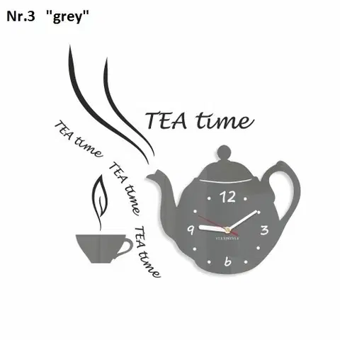 Kuchyňské hodiny Dekorační kuchyňské hodiny Tea Time