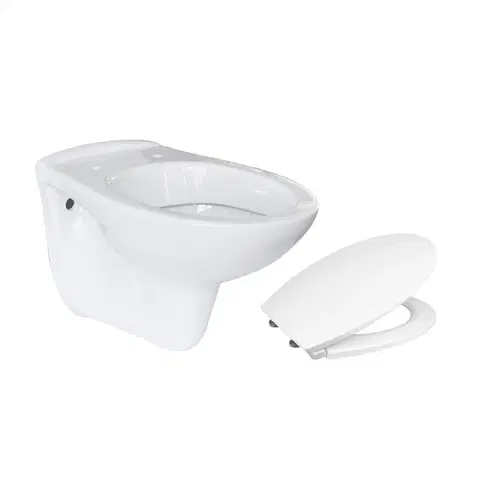 Koupelna MEREO WC závěsný klozet vč. sedátka CSS114S VSD74S
