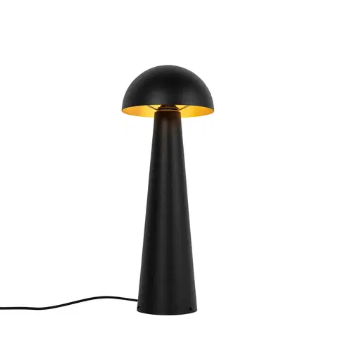 Venkovni stojaci lampy Venkovní stojací lampa černá 65 cm včetně LED - Mushroom