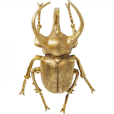 Dekorativní předměty KARE Design Nástěnná dekorace Atlas Beetle - zlatá