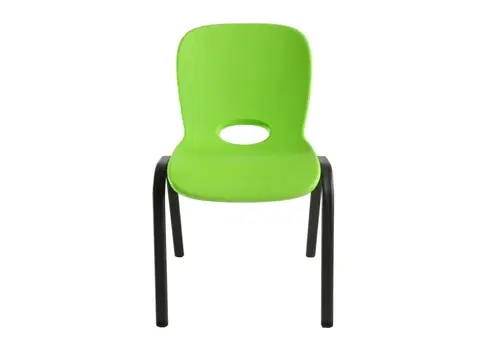 Zahradní stolky Dětská židle HDPE Dekorhome Zelená