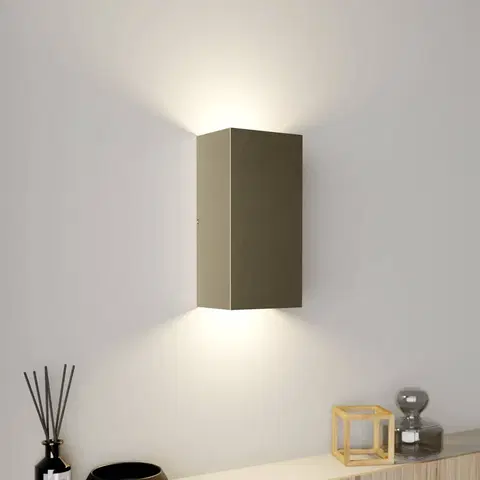 Nástěnná svítidla quitani Nástěnné svítidlo Quitani LED Mira, matný nikl, 7 cm