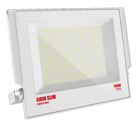 LED reflektory CENTURY LED reflektor SIRIO SLIM BÍLÝ 150W 4000K 110d 303x366x34mm IP66 IK08