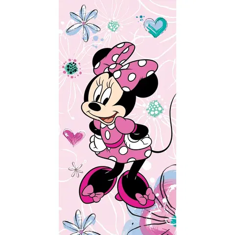 Ručníky Jerry Fabrics Osuška Minnie Pink Bow 02, 70 x 140 cm