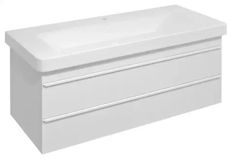Koupelnový nábytek SAPHO SITIA umyvadlová skříňka 101,4x50x43,4cm, 2xzásuvka, bílá mat SI105-3131