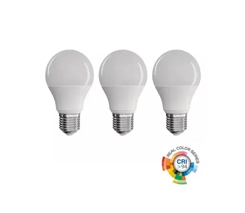 Žárovky  LED žárovka True Light 7,2W E27 teplá bílá, 3 ks
