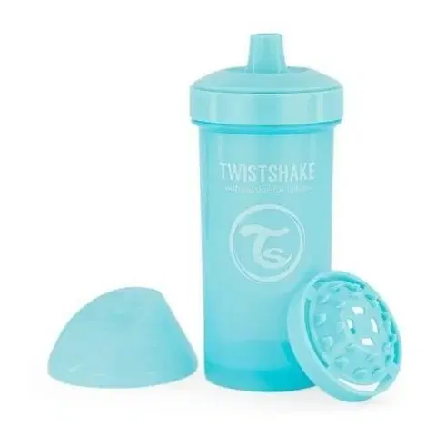 Boxy na svačinu Twistshake Netekoucí láhev s pítkem 360 ml 12 m+, modrá