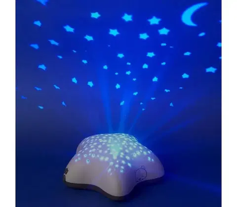 Lampy Pabobo PABOBO - Projektor s melodií STAR 3xAA modrá 