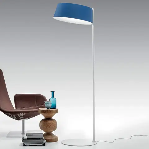 Stojací lampy Stilnovo LED stojací lampa Oxygen_FL2, azurová modrá