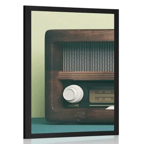 Vintage a retro Plakát retro rádio